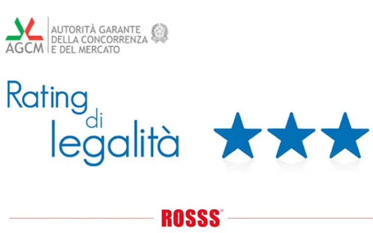 Legality Rating: ROSSS S.p.A. awarded with three stars