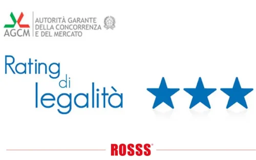Rating di Legalità: ROSSS S.p.A. ottiene tre stelle
