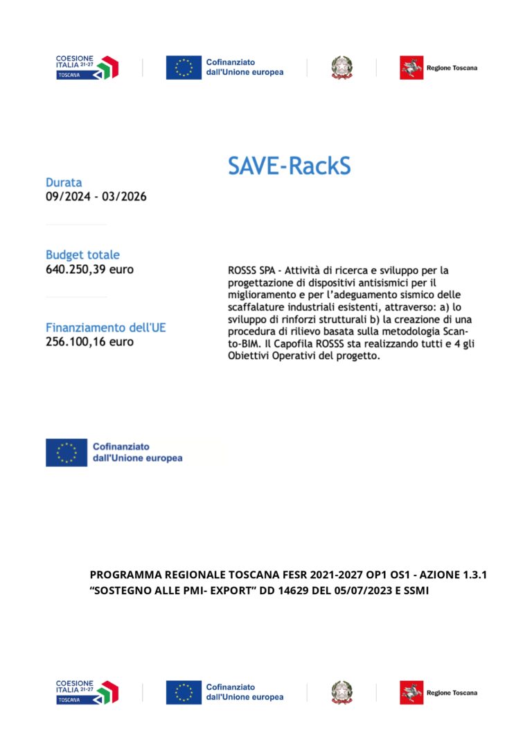 ROSSS and the SAVE-RackS Project